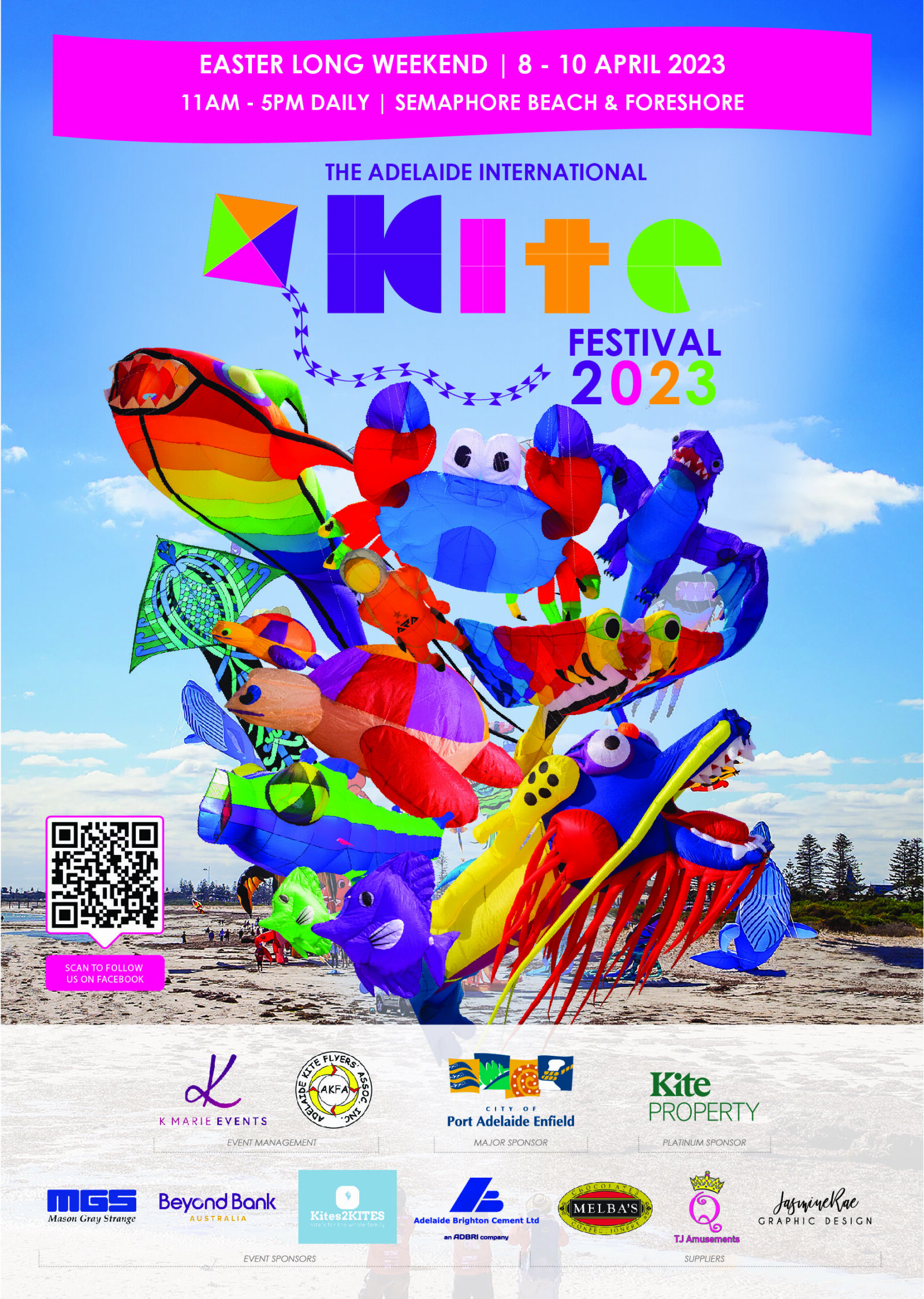 Enjoy the Adelaide International Kite Festival at Semaphore Beach this